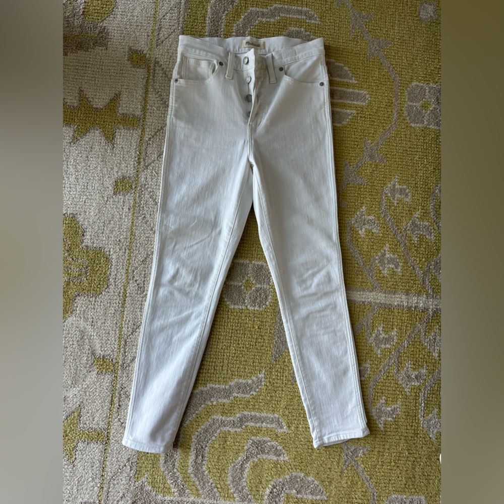 Madewell Women's Cream Skinny Jeans